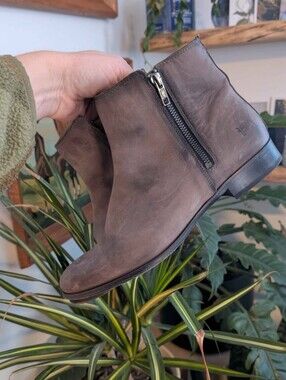 FRYE AND CO. Brown Suede Ankle Boots
